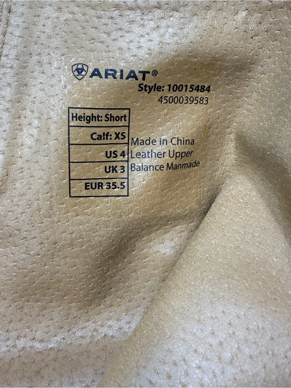 Ariat child’s size